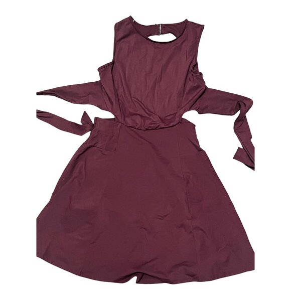 Halara Backless Buckle Tie Back 2-in-1 Pocket Dance Active Dress Sz Small Womens - Picture 4 of 11